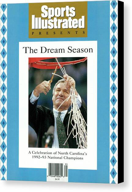 University Of North Carolina Coach Dean Smith, 1993 Ncaa Sports Illustrated Cover Canvas Art Print by Sports Illustrated