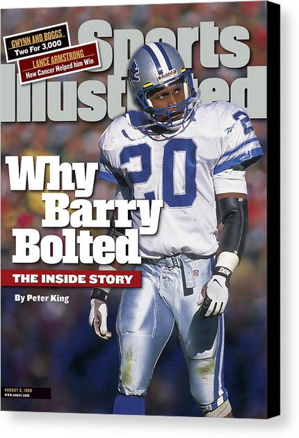 Why Barry Bolted The Inside Story Sports Illustrated Cover Canvas Art Print by Sports Illustrated