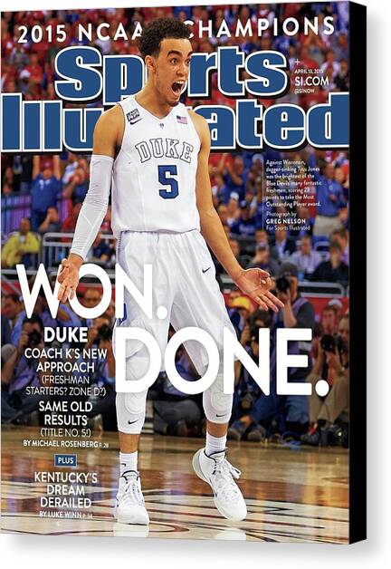 Won. Done. 2015 Ncaa Champions Sports Illustrated Cover Canvas Art Print by Sports Illustrated