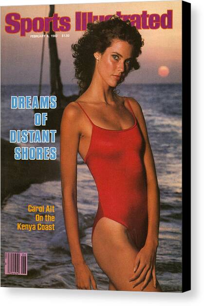 Carol Alt, 1982 Sports Illustrated Swimsuit Issue Cover Canvas Art Print by Sports Illustrated