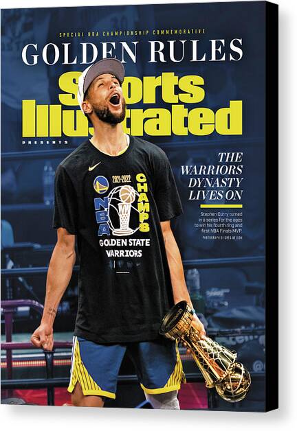 Golden State Warriors, 2022 NBA Champions Commemorative Issue Cover Canvas Art Print by Sports Illustrated