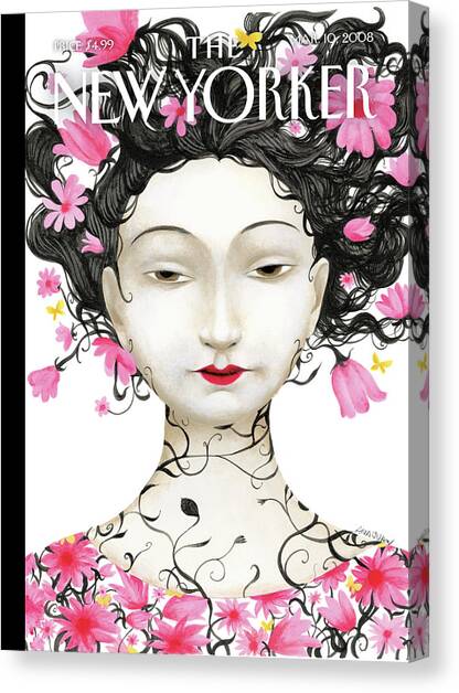 Blossoms Canvas Art Print by Ana Juan