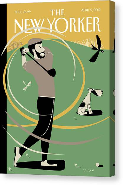 A Whiff of Cool Air Canvas Art Print by Frank Viva