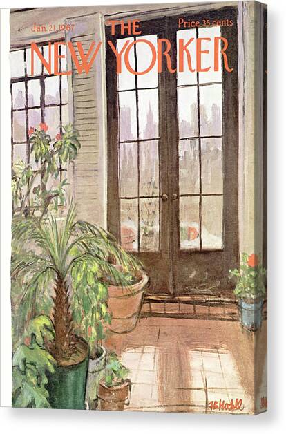 New Yorker January 21st, 1967 Canvas Art Print by Frank Modell