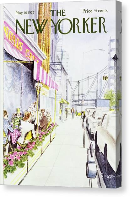 New Yorker May 16th 1977 Canvas Art Print by Charles D Saxon