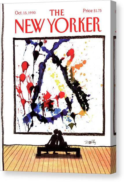 New Yorker October 15th, 1990 Canvas Art Print by Donald Reilly