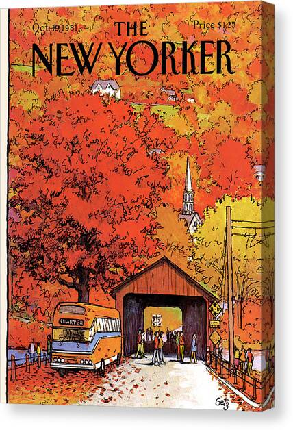New Yorker October 19th, 1981 Canvas Art Print by Arthur Getz