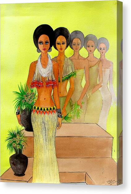 One Beauty Canvas Art Print by Mahlet