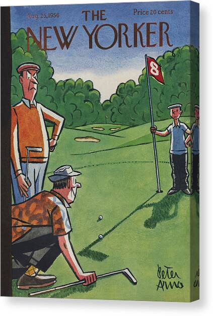 New Yorker  August 25th, 1956 Canvas Art Print by Peter Arno
