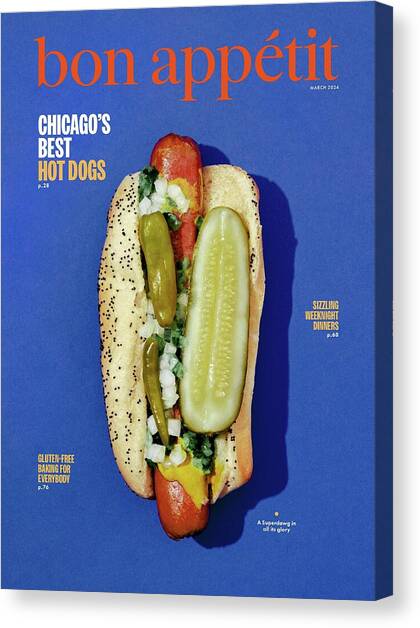 Bon Appetit March 2024 Canvas Art Print by Evan Jenkins