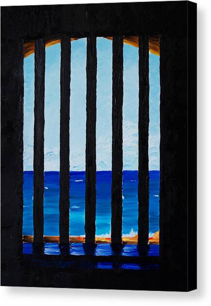 Locked Inside the Castle Walls Canvas Art Print by Michel Cruz-Garcia