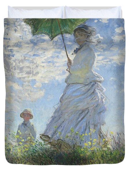 Madame Monet and Her Son Duvet Cover