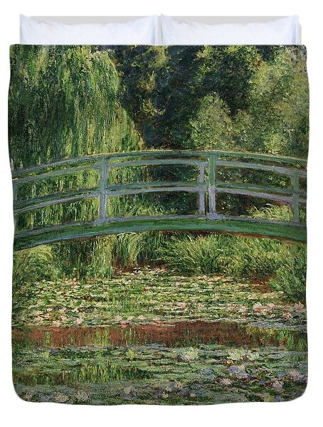 Claude Monet's Japanese Footbridge Duvet Cover