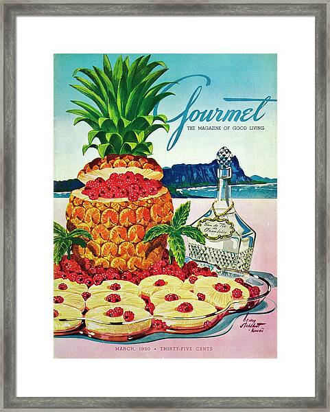 Pineapple and Berries Display Framed Print
