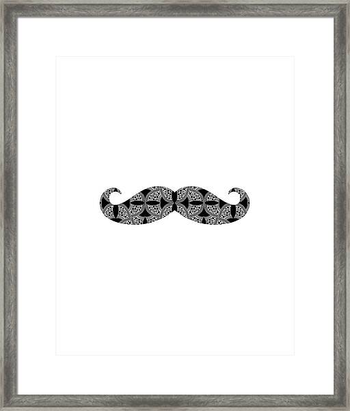 Mustache Tee Framed Print
