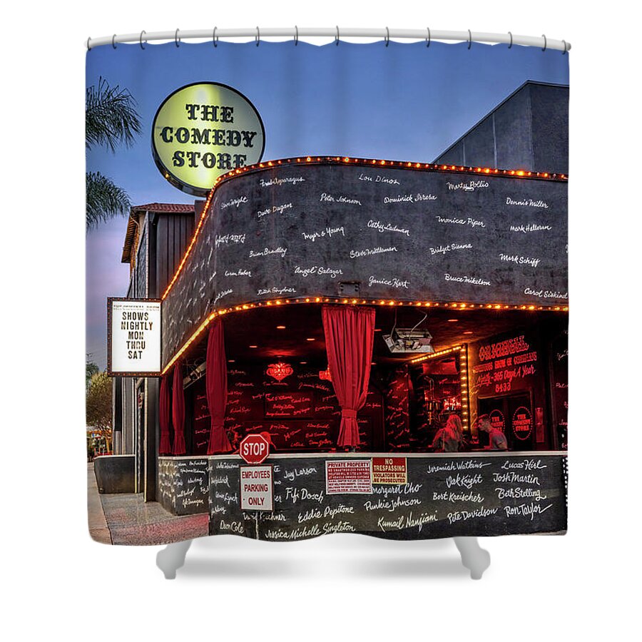 California, West Hollywood, The Comedy Store Shower Curtain