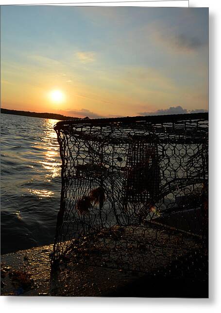 Maryland Crabber's Horizon Greeting Card