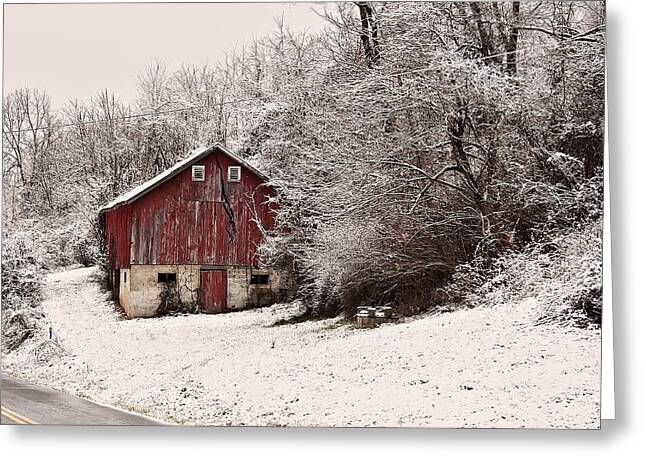 Red Barn West Virginia Greeting Card