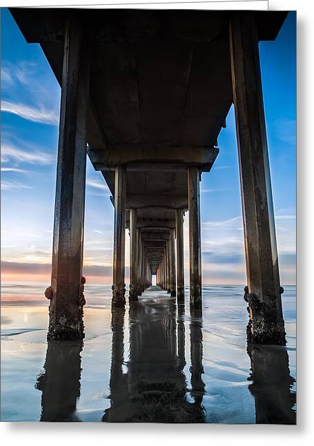 Serene View Under the Pier Greeting Card