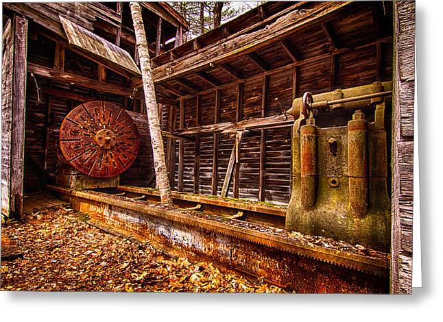 Turning Shed Redstone Quarry Conway Nh Greeting Card