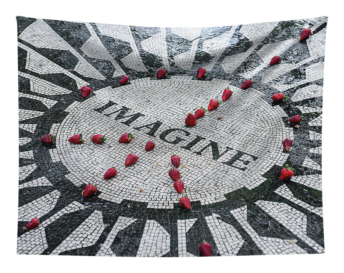 Imagine Memorial, Central Park, Nyc Tapestry