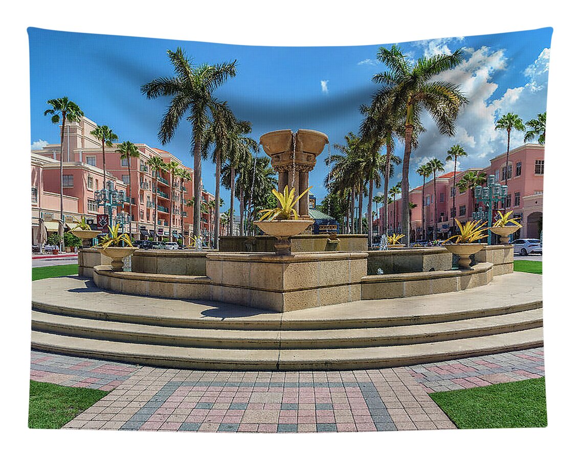 Mizner Park In Boca Raton, Fl Tapestry