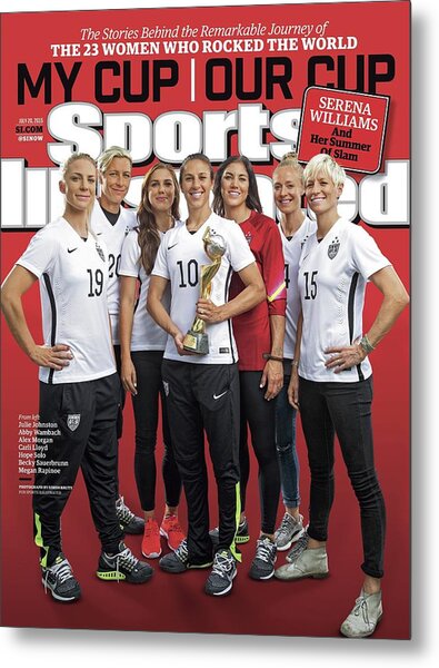 U.S. Women's Soccer Team on Sports Cover Metal Print
