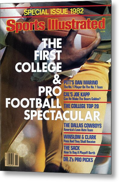 Sports Illustrated 1982 Football Issue Metal Print