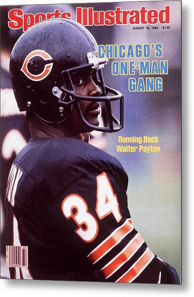 Sports Illustrated Cover featuring Walter Payton Metal Print