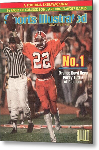 Sports Illustrated Cover Featuring Perry Tuttle Metal Print