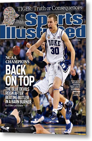 Duke's Celebratory Basketball Victory Metal Print