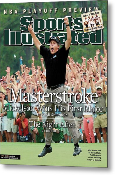Phil Mickelson's Triumph at Golf Major Metal Print