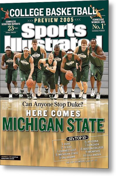Michigan State Basketball Team 2005 Metal Print