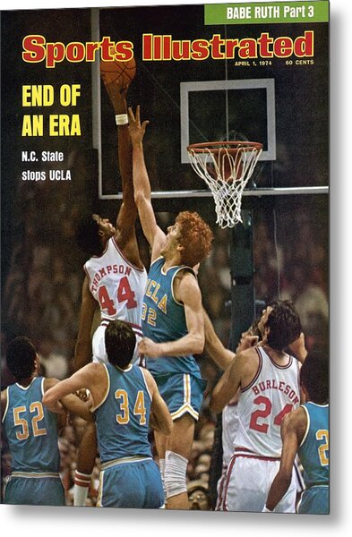 1974 NCAA Basketball Action Metal Print