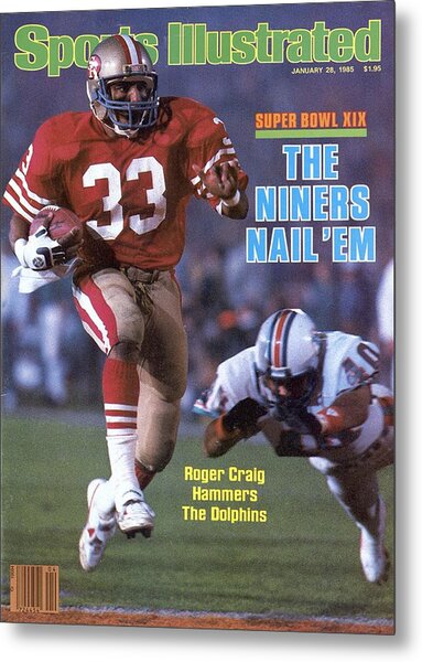 Roger Craig in Super Bowl XIX Metal Print