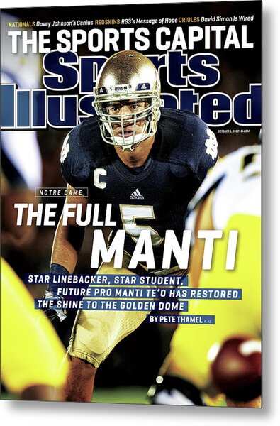 Manti Te'o on Sports Illustrated Cover Metal Print