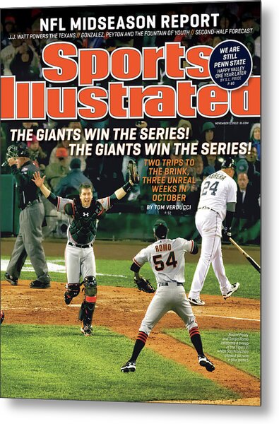 Giants Win the Series Celebration Metal Print
