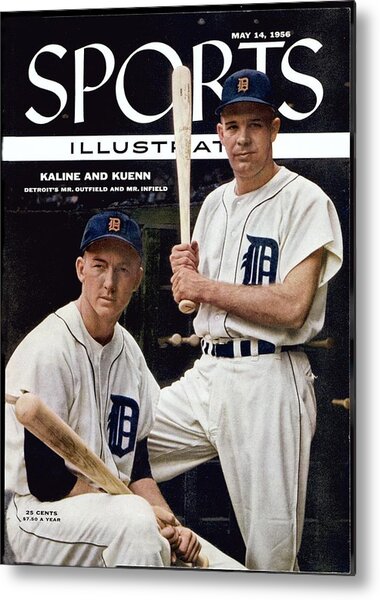 Kaline and Kuenn on Sports Magazine Metal Print