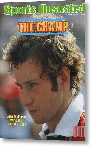 John McEnroe on Sports Illustrated Cover Metal Print