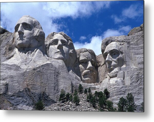 Famous Presidents at Mount Rushmore Metal Print