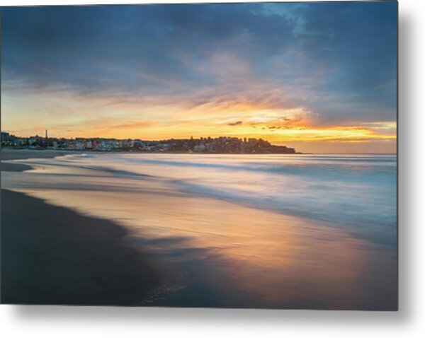 Bondi Sunrise Fire Metal Print