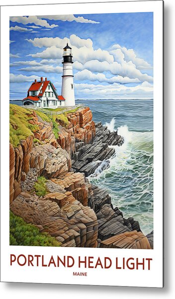 Portland Head Light Metal Print