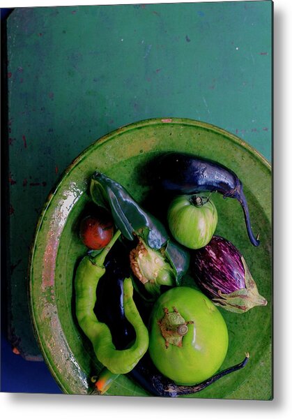 Bowl of Colorful Vegetables Metal Print