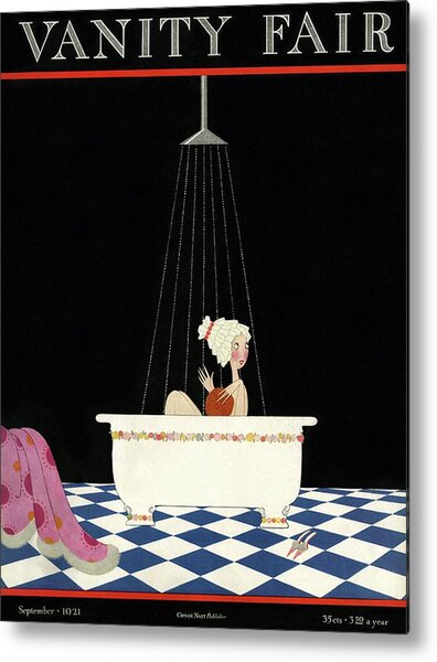 Vanity Fair Bathing Scene Metal Print