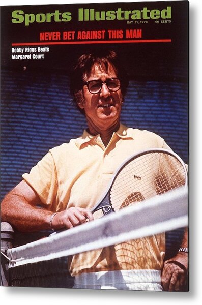 Bobby Riggs, 1973 Battle Of The Sexes Sports Illustrated Cover Metal Print