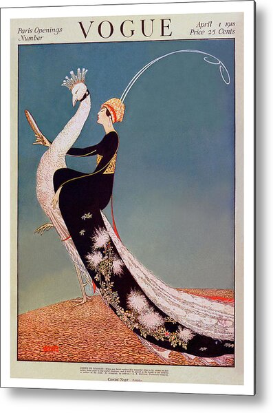 Vogue Cover, April 1918 Metal Print