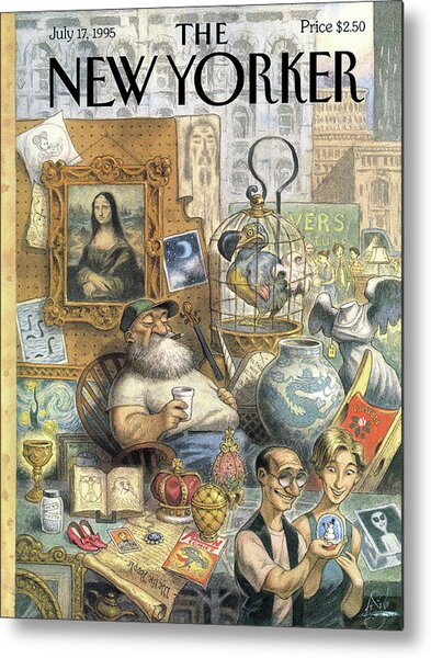 Eclectic Collection with Mona Lisa Metal Print