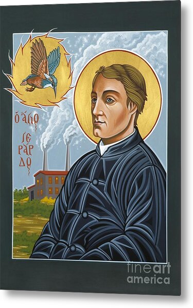 Fr. Gerard Manley Hopkins Icon Metal Print