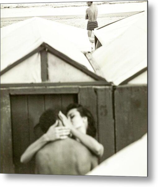 Beachfront Romance and Solitude Metal Print