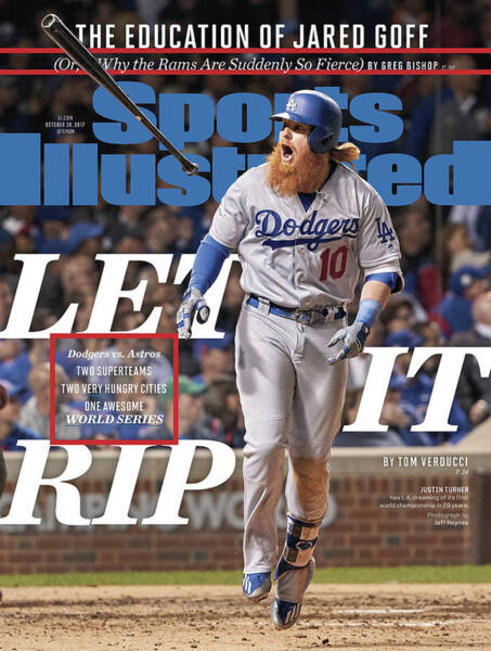 Dodgers Player Celebrates Home Run Poster